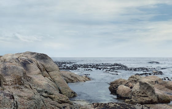 Klippor på en strand Klippor på en strand